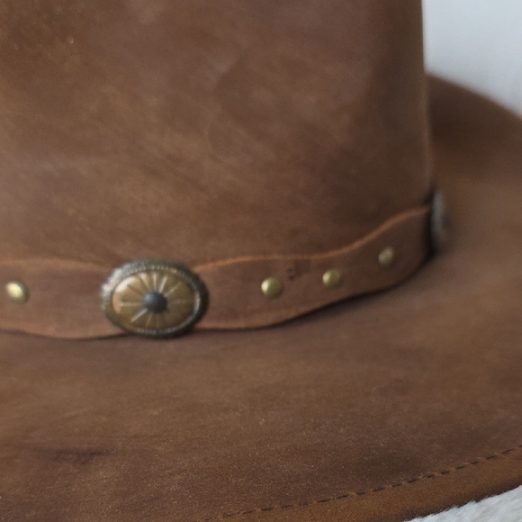 Stetson Roxbury Shapeable Leather Cowboy Western Hat - Picture 2 of 13